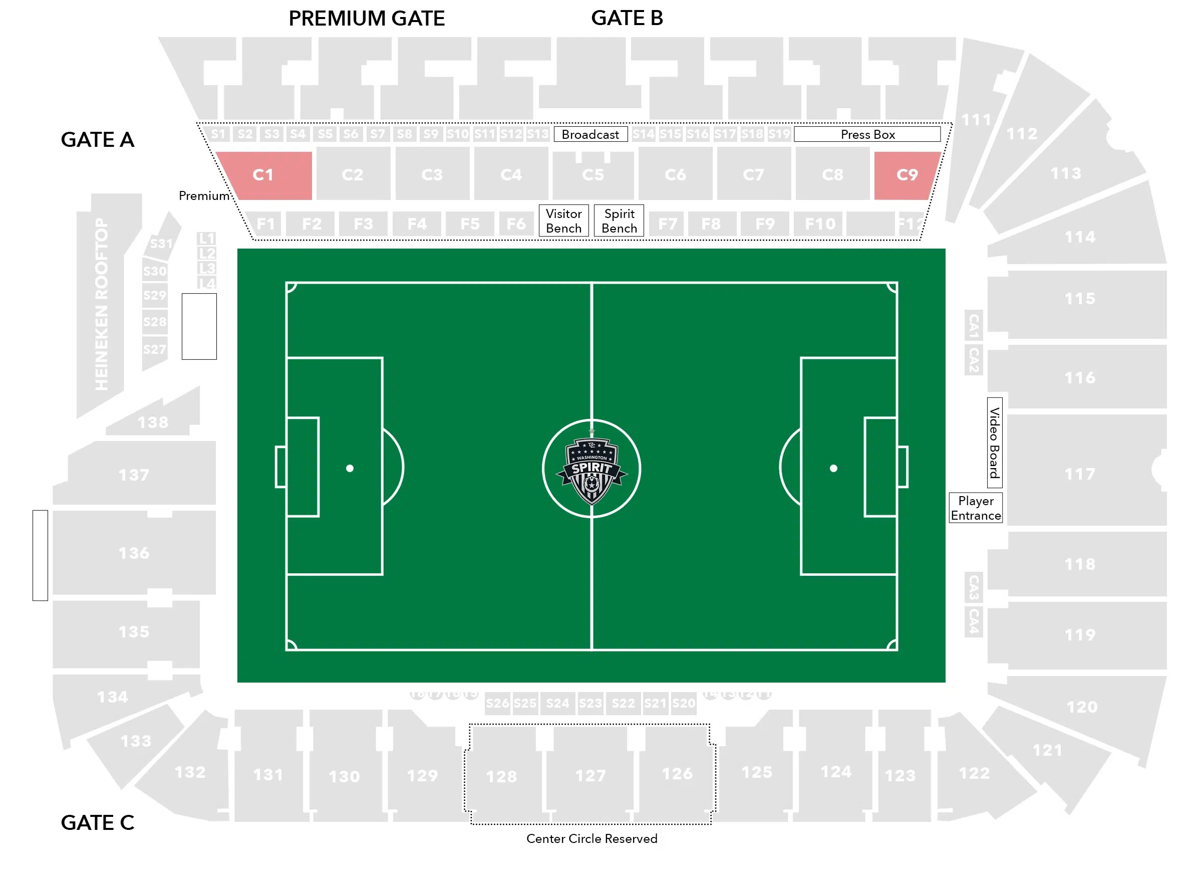 Club 3 Audi Stadium Seating Chart Image