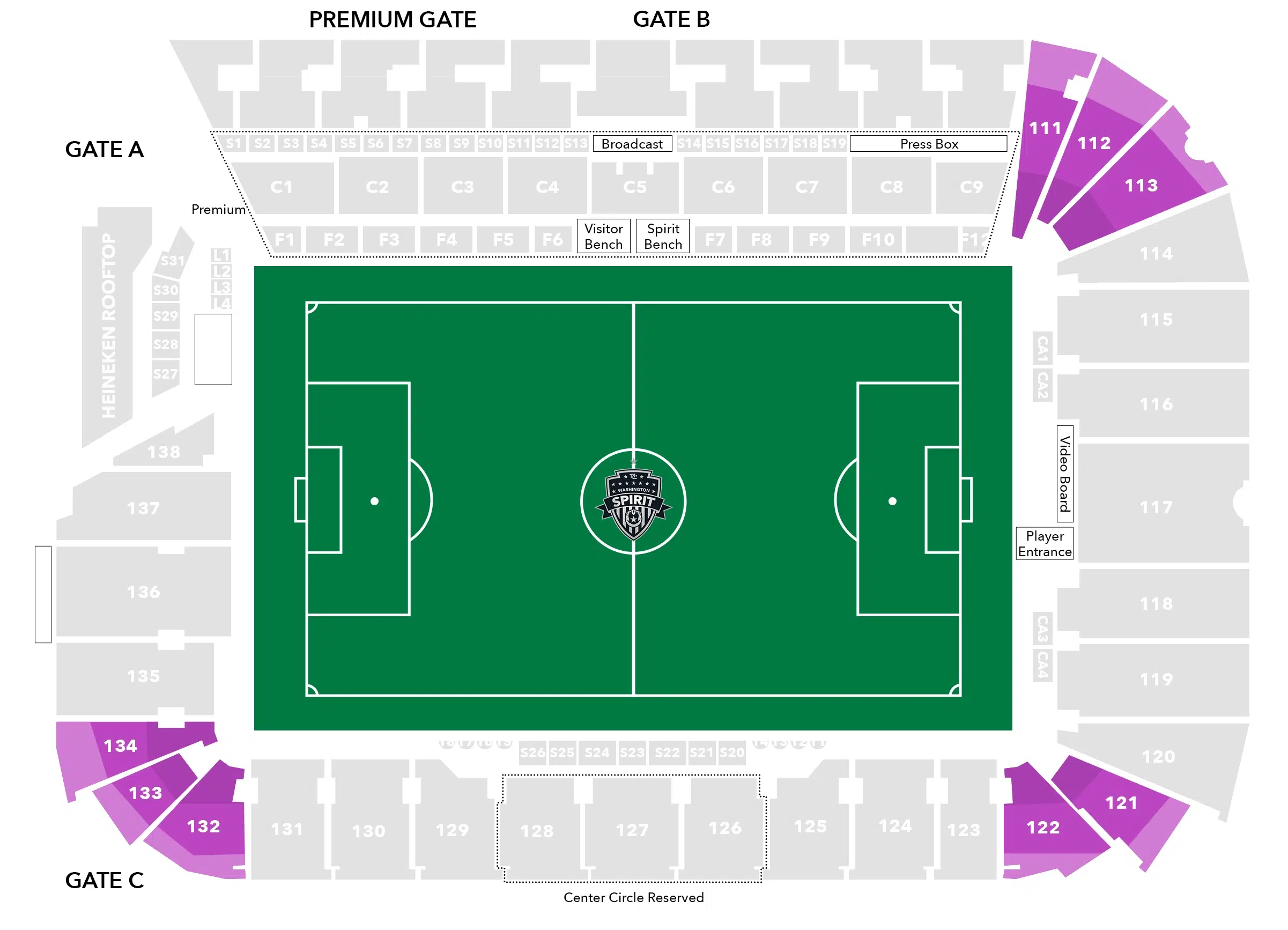 Corner Audi Stadium Seating Chart Image