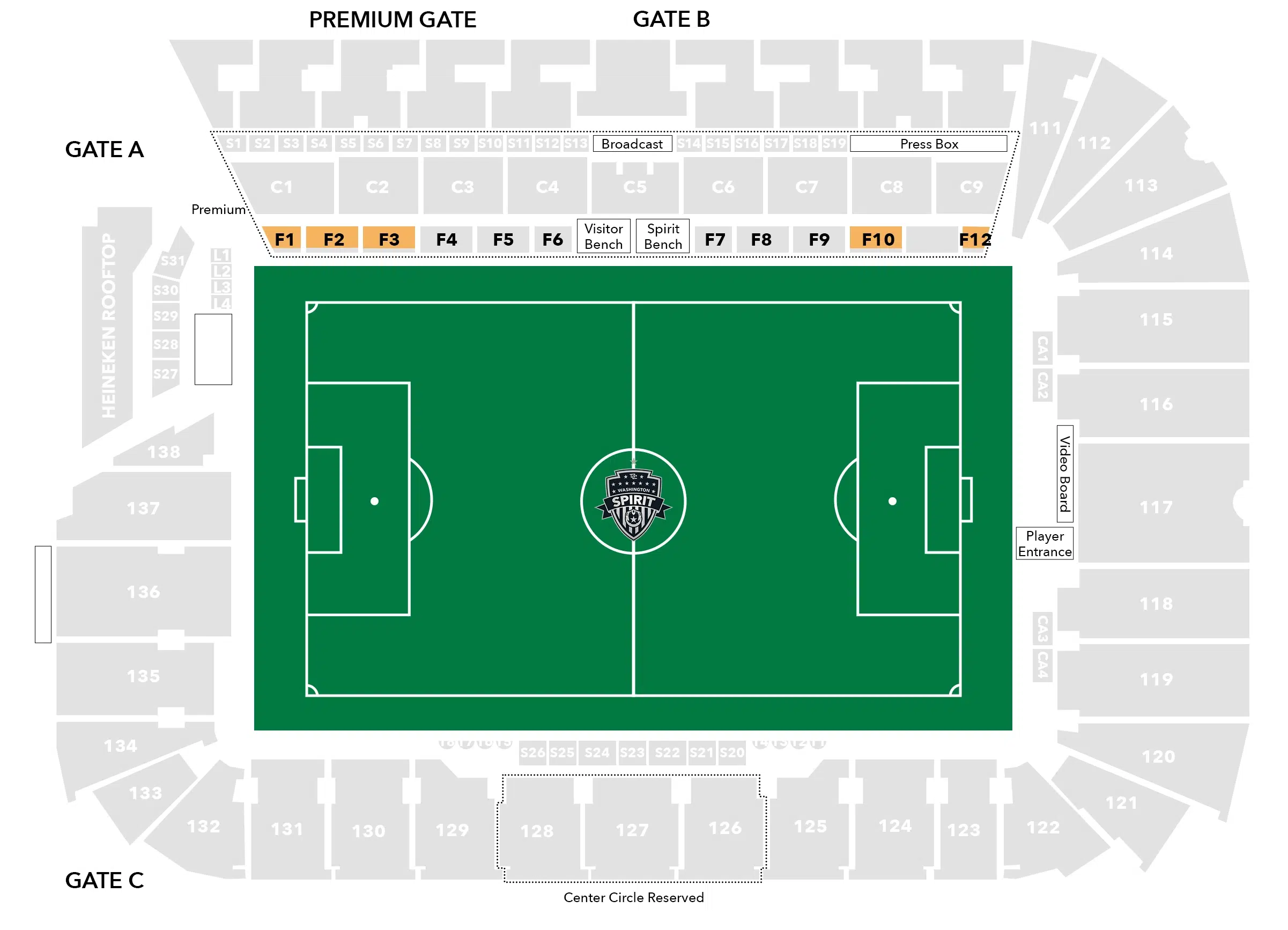 Fieldside 2 Audi Stadium Seating Chart Image