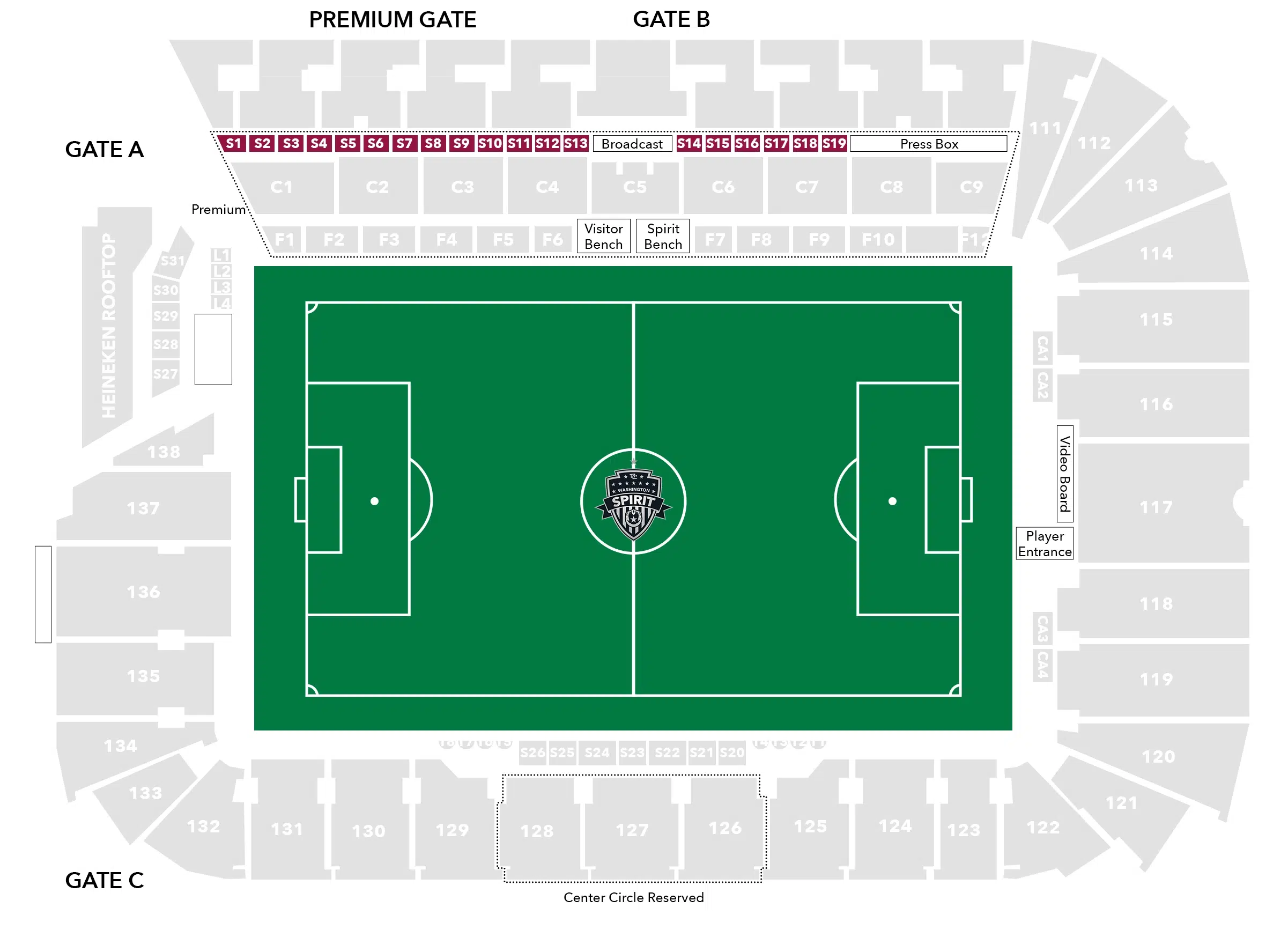 Club Suites Audi Stadium Seating Chart Image