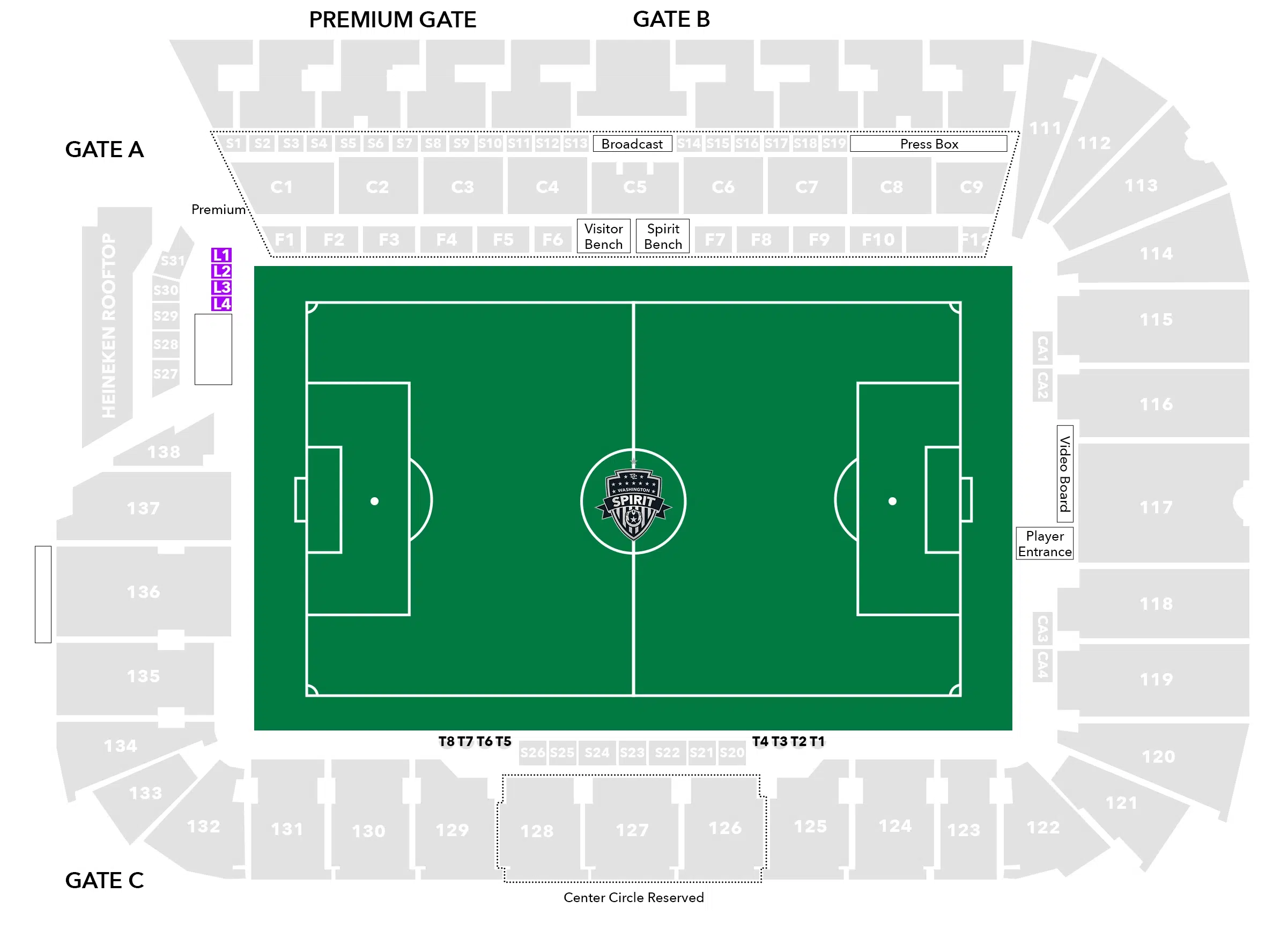 Loge Boxes Audi Stadium Seating Chart Image