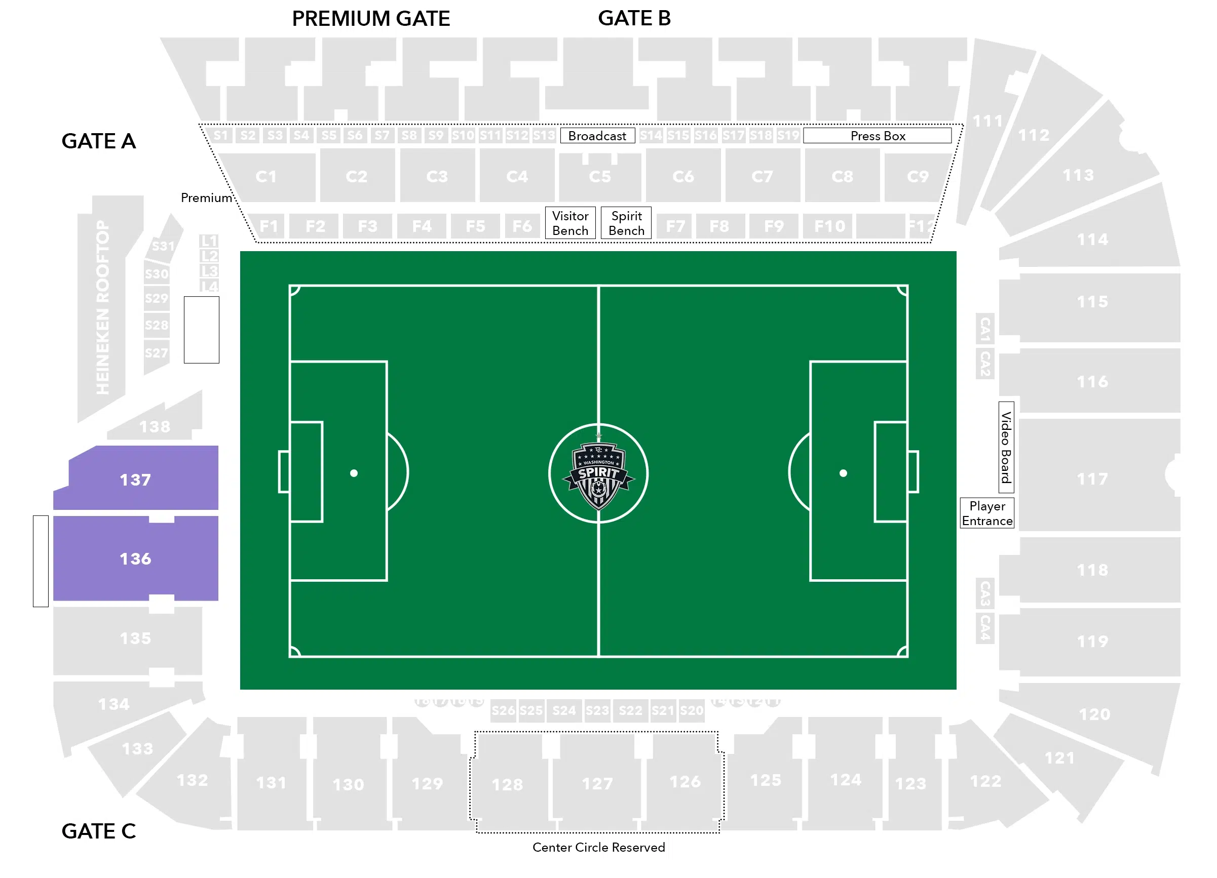 Standing Supporters Audi Stadium Seating Chart Image