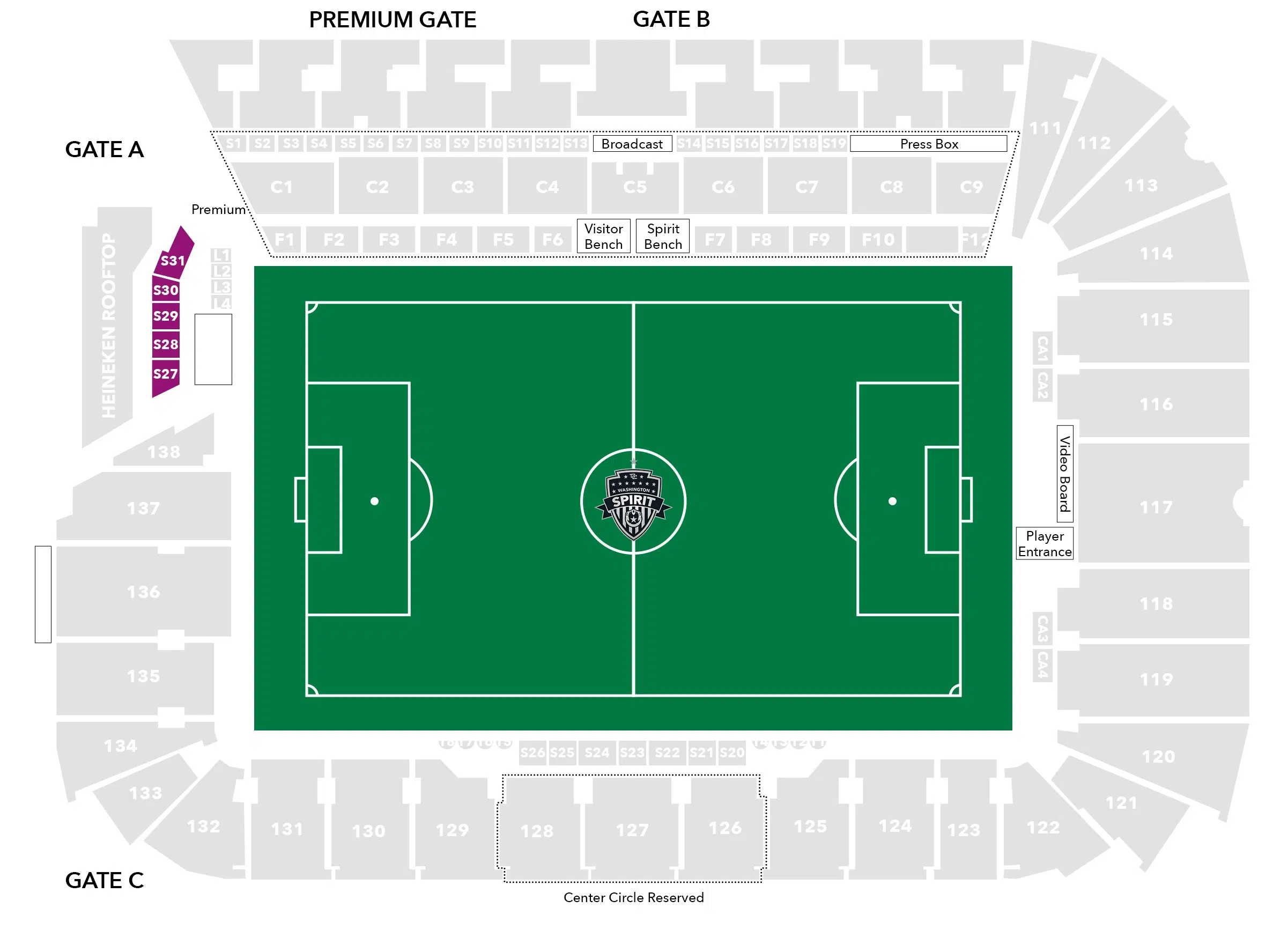 Tower Suites Audi Stadium Seating Chart Image