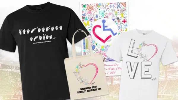 Spirit Unveils Speciality Merch designed by Nicole Barnhart for Disability Awareness Day