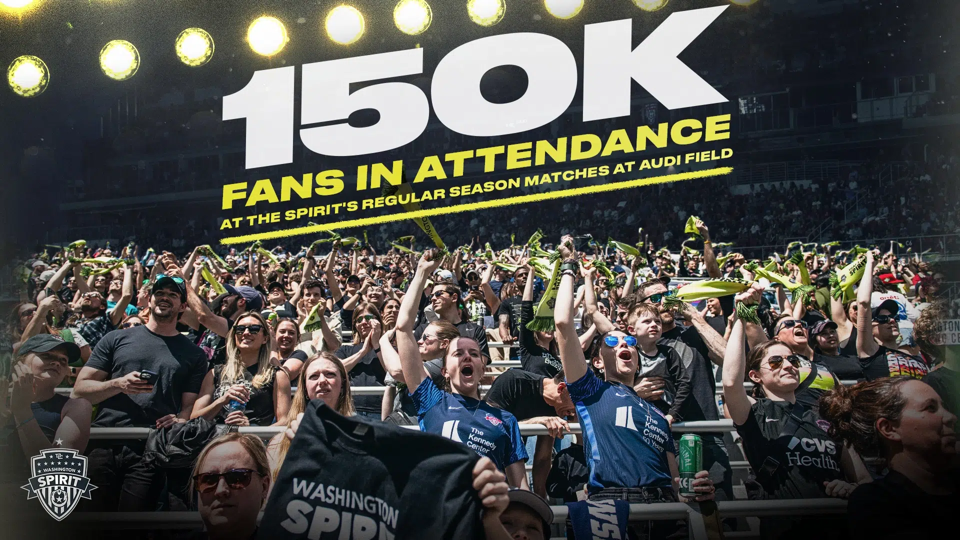 Washington Spirit Joins Elite Company, Surpasses 150,000 in 2024 Attendance Featured Image