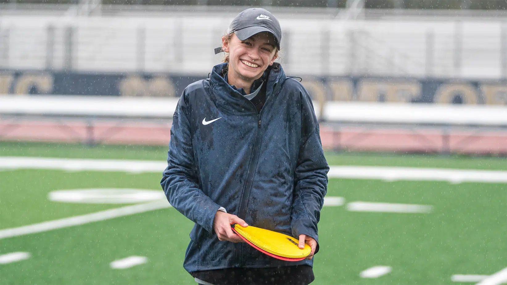 Abby Alexa in the rain.