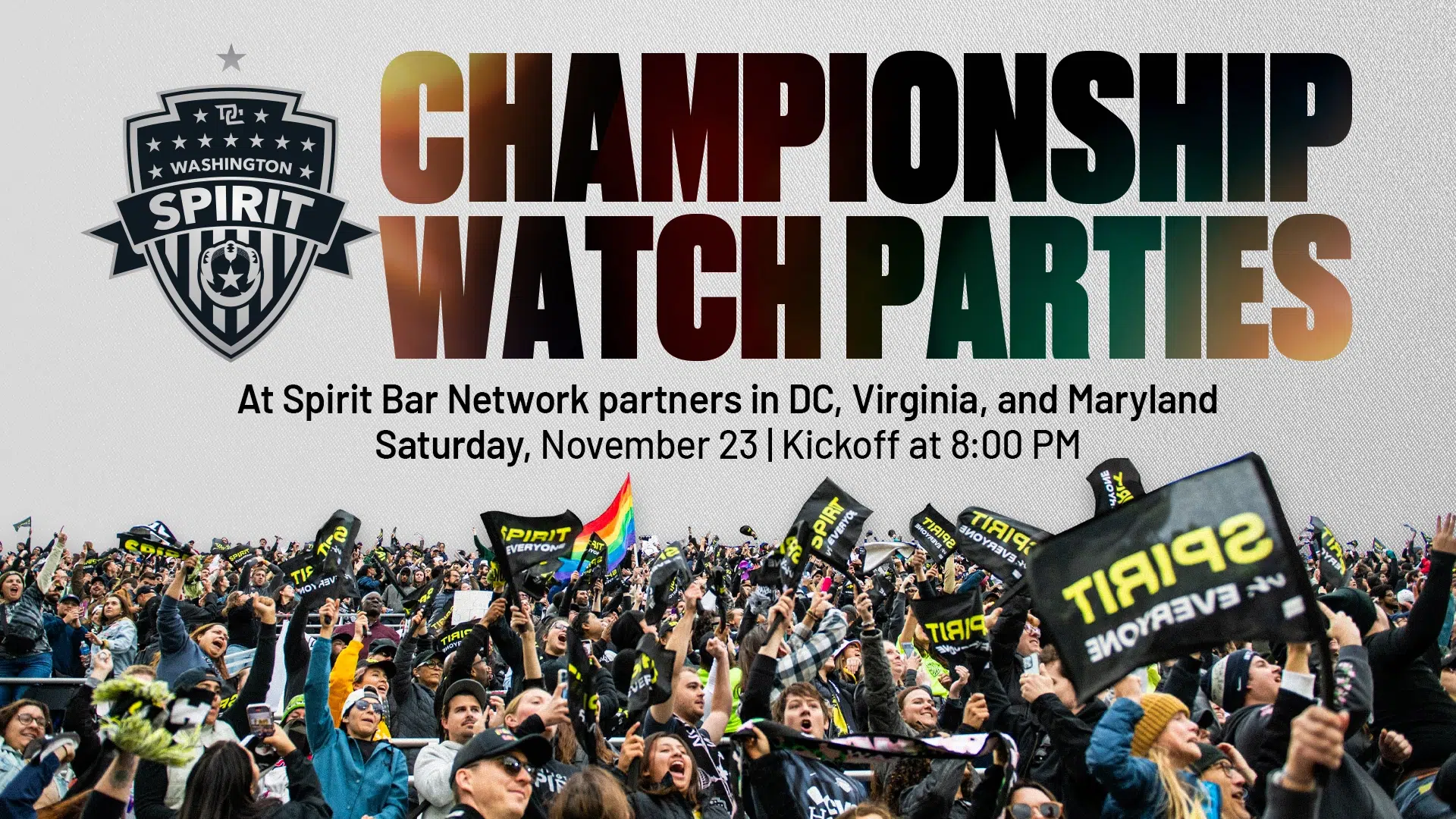 Join us for the Spirit’s Championship Watch Parties Presented by Alarm.com Featured Image