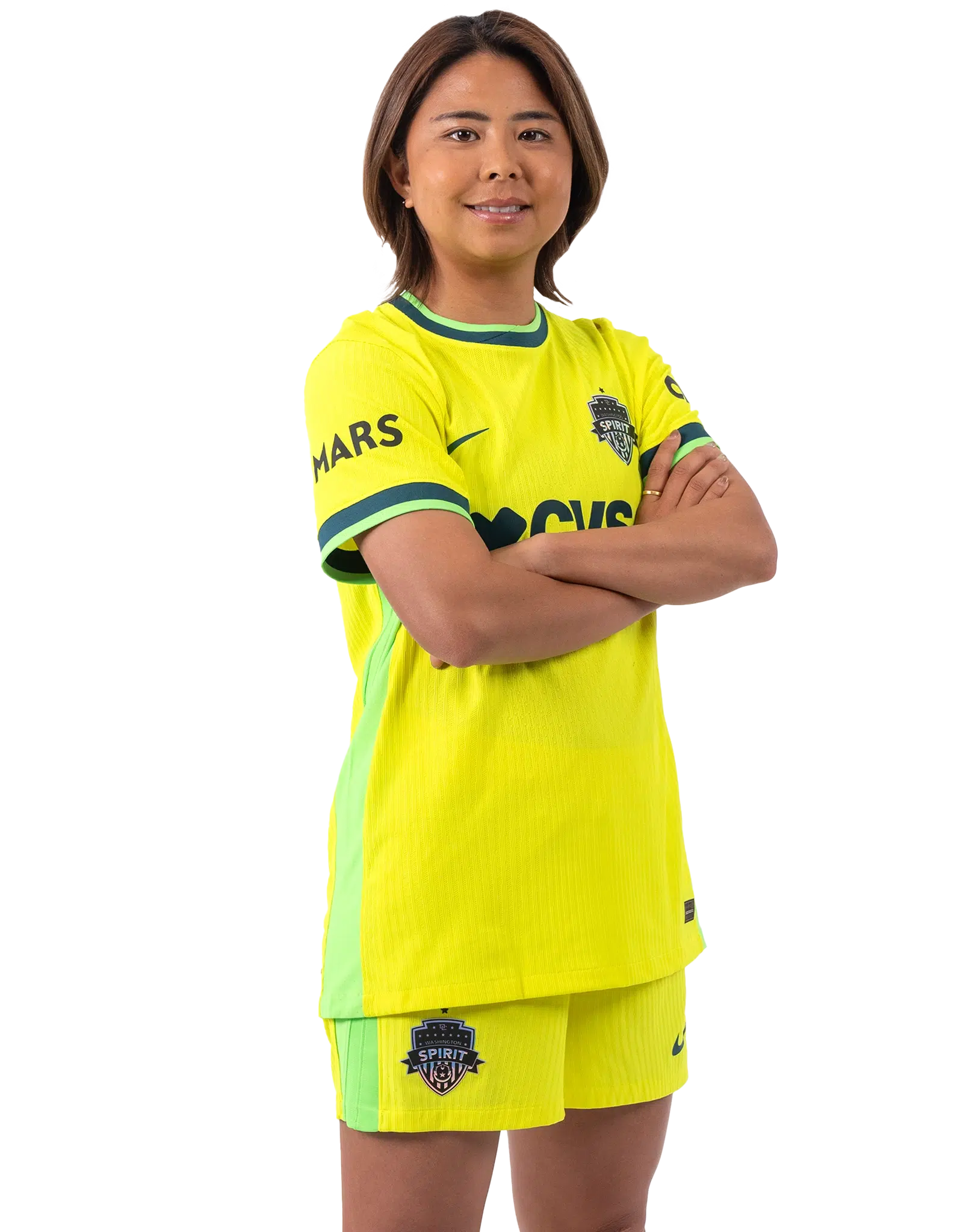 Narumi Miura in a yellow Spirit kit.