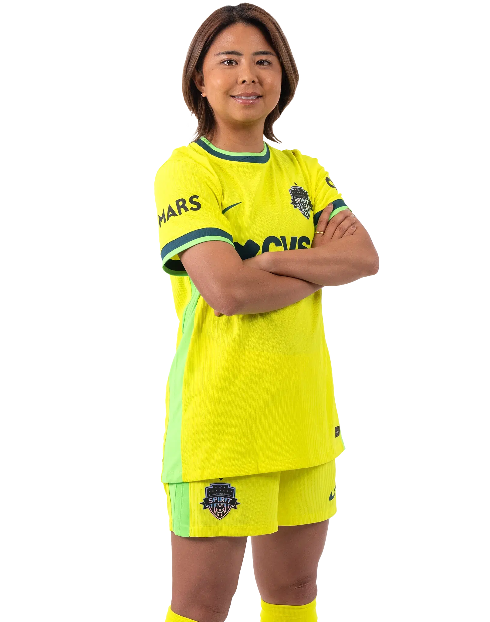 Narumi Miura in a yellow Spirit kit.