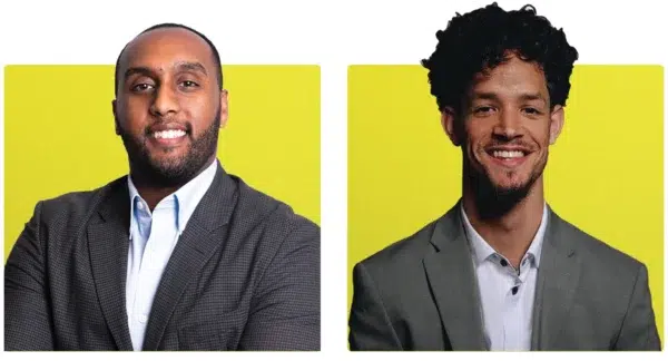 Headshots of Robel and Jordan, group sales executives.