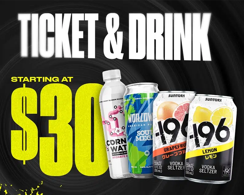 Ticket & Drink starting at $30
