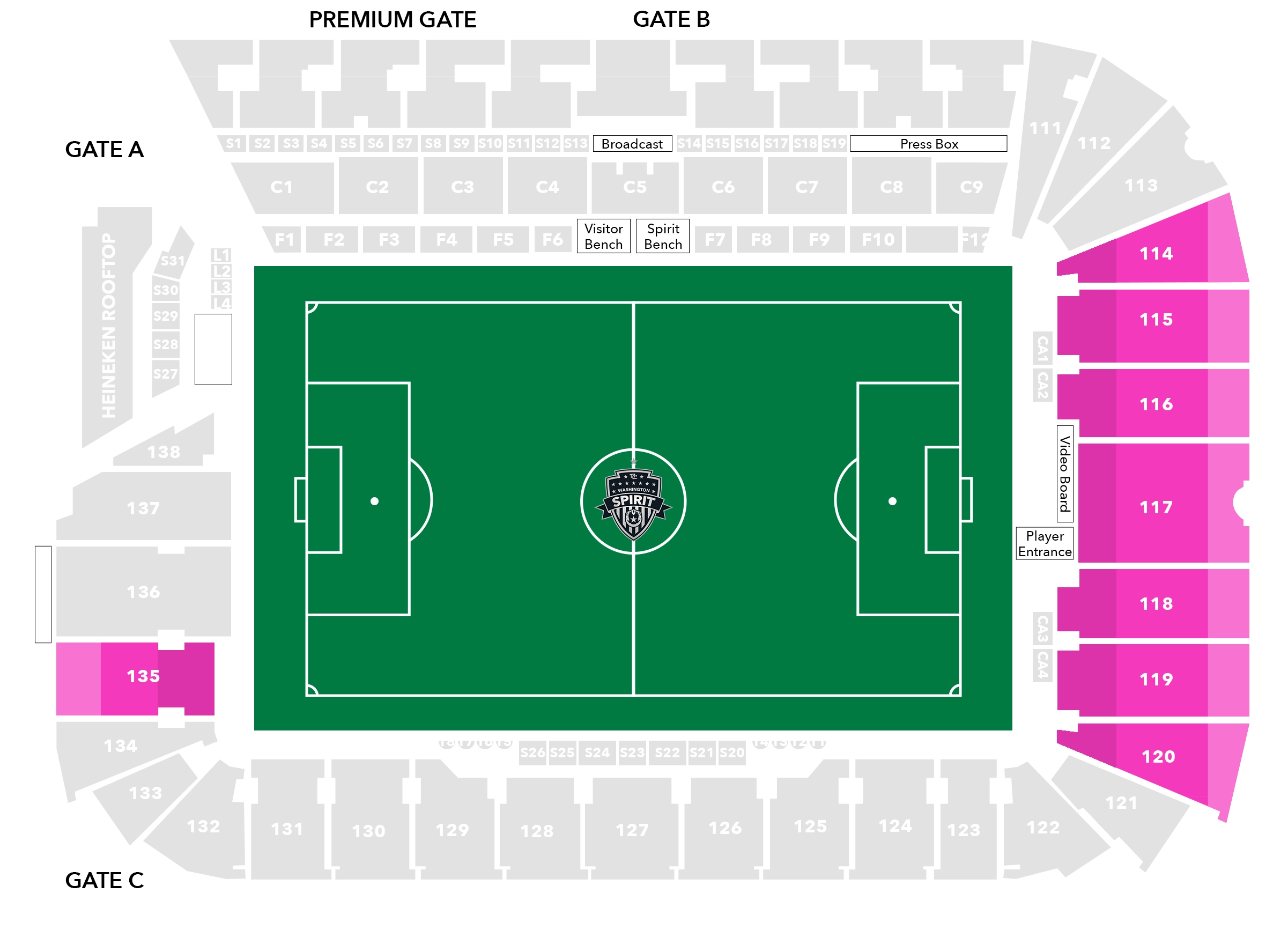 Endline Audi Stadium Seating Chart Image