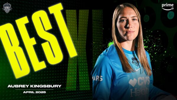 Washington Spirit Captain Aubrey Kingsbury Named to NWSL’s Best XI of the Month, presented by Amazon Prime