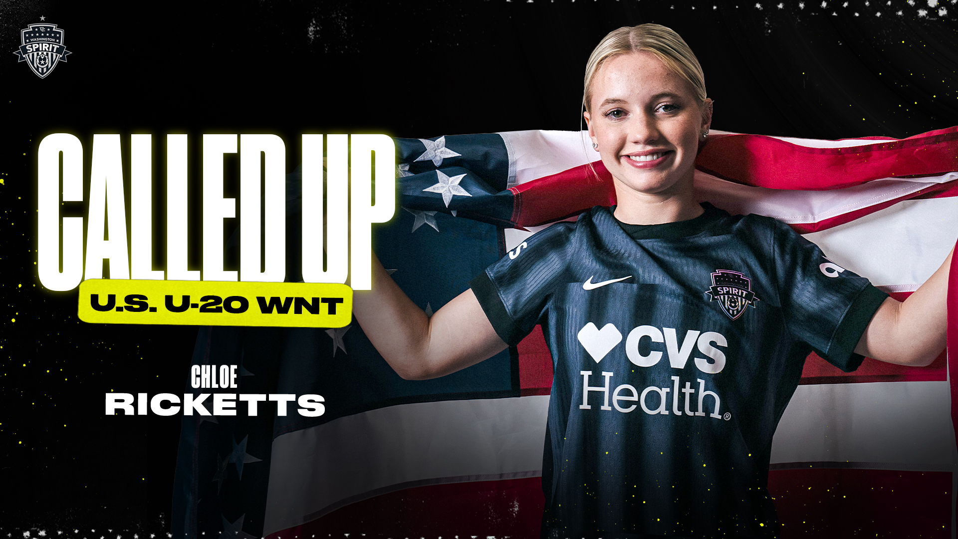 Washington Spirit Forward Chloe Ricketts Called Up to U.S. Under-20 Women’s National Team Featured Image