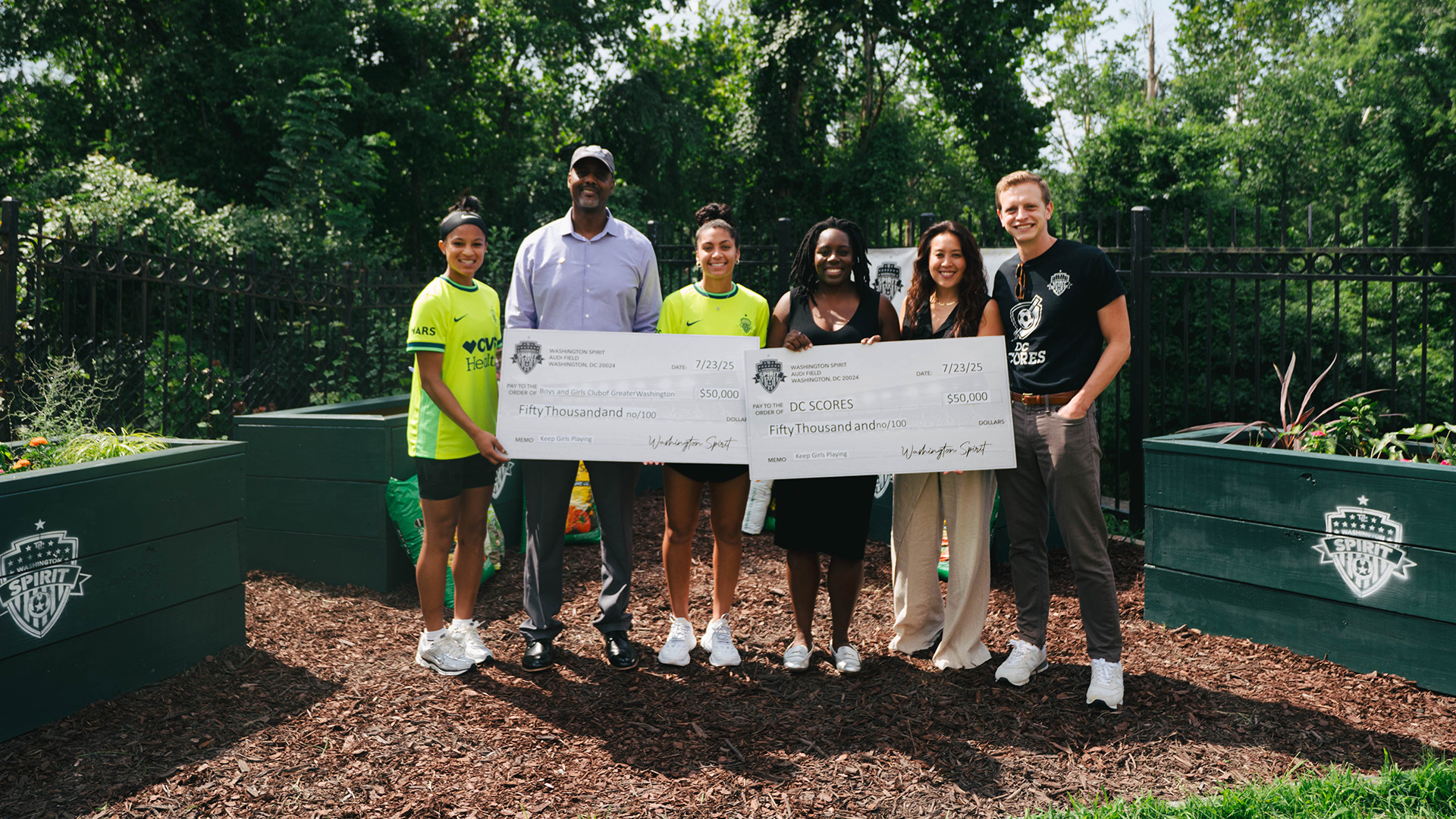 Washington Spirit Hosts Community Donation Event, Gifts $100,000 to Club Community Partners Featured Image