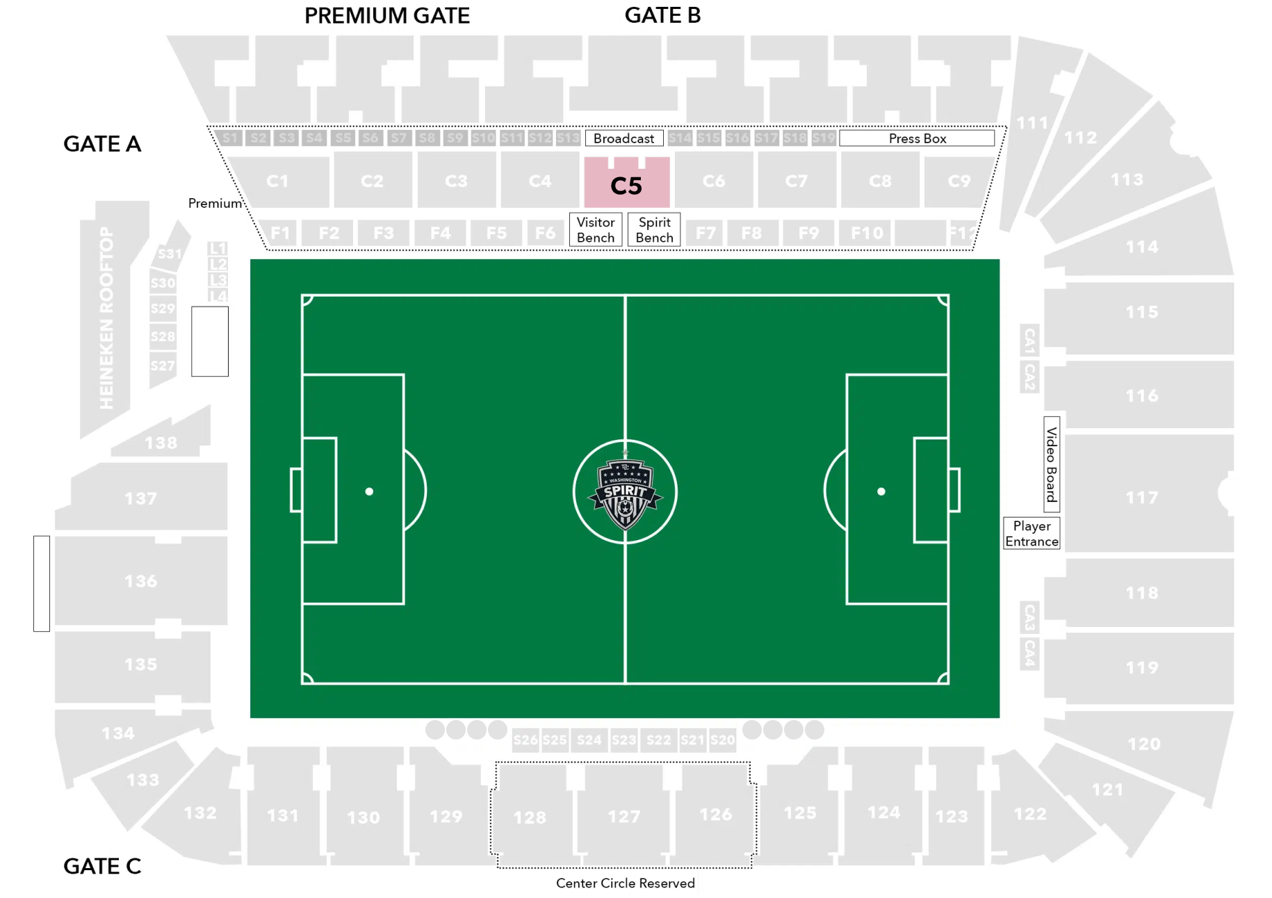 AV Lounge Audi Stadium Seating Chart Image