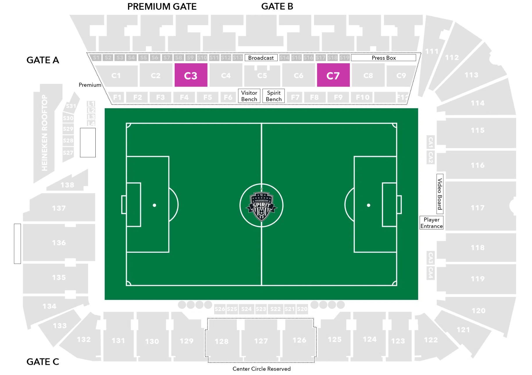 Club 2 Audi Stadium Seating Chart Image