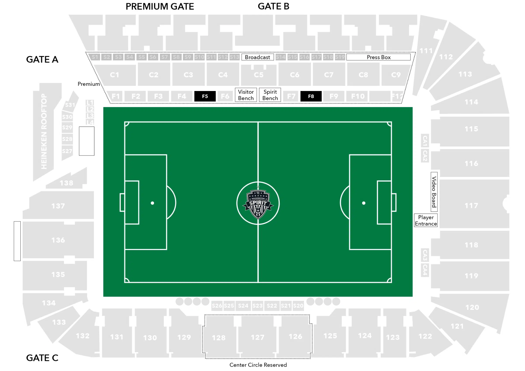 Field 1 Audi Stadium Seating Chart Image