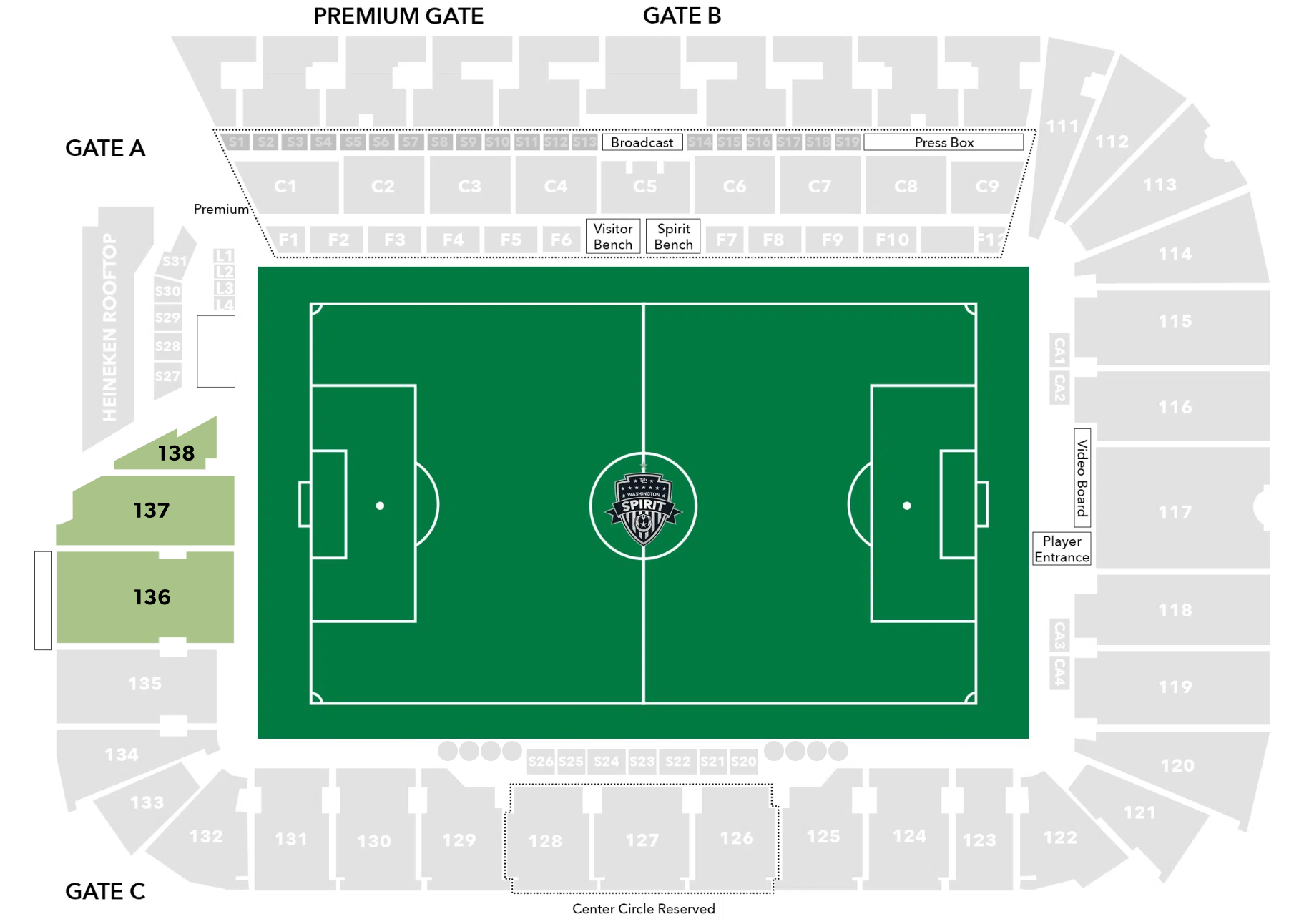 Standing Supporter Audi Stadium Seating Chart Image
