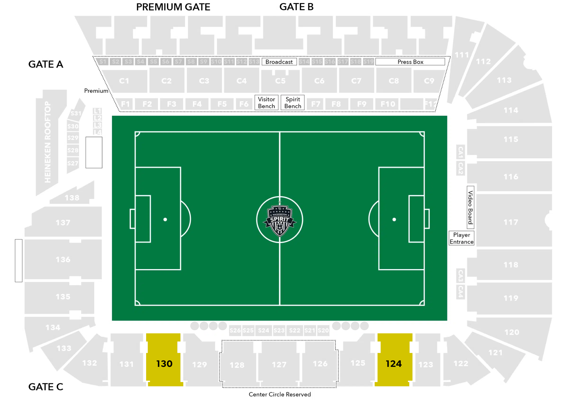 West Center Circle  Audi Stadium Seating Chart Image