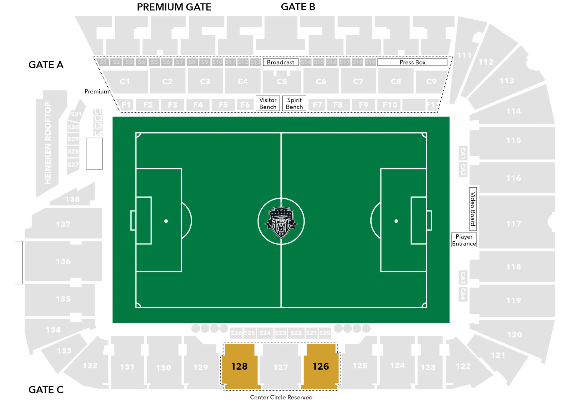 West Center Circle   Audi Stadium Seating Chart Image