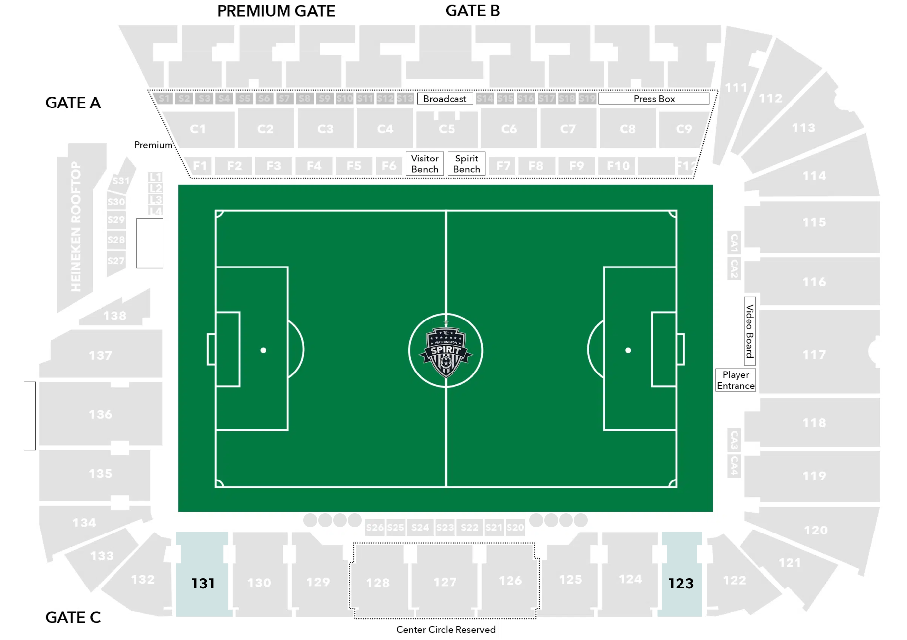 West Goalbox   Audi Stadium Seating Chart Image
