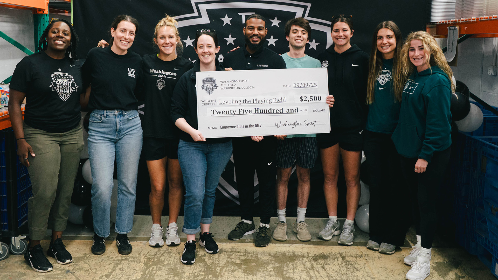 Washington Spirit Hosts Soccer Distribution Day with Leveling the Playing Field Featured Image