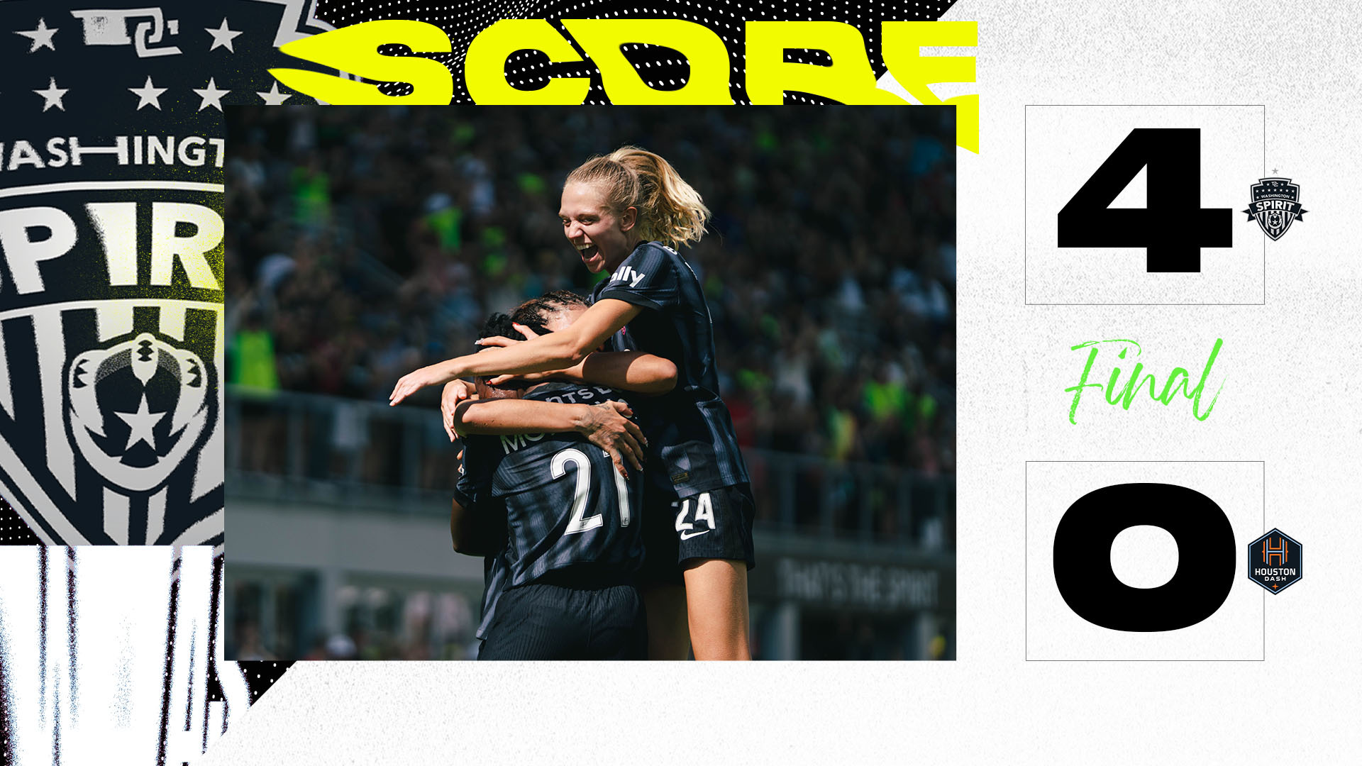 Recap: Gift Monday’s Record-Breaking Hat Trick Leads Spirit to Playoff-Clinching Win Featured Image