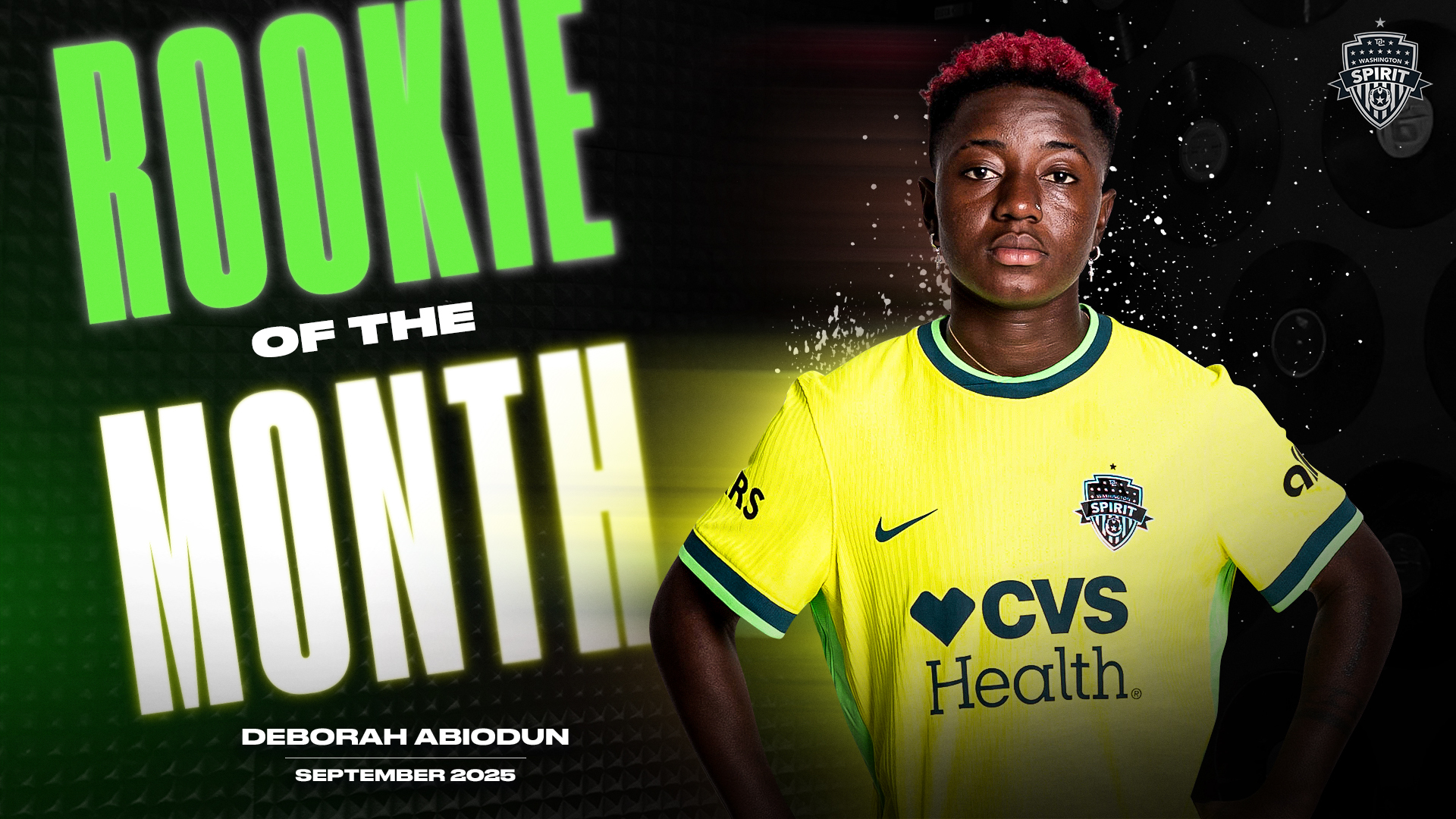 Washington Spirit Midfielder Deborah Abiodun Named NWSL Rookie of the Month, presented by Ally Featured Image