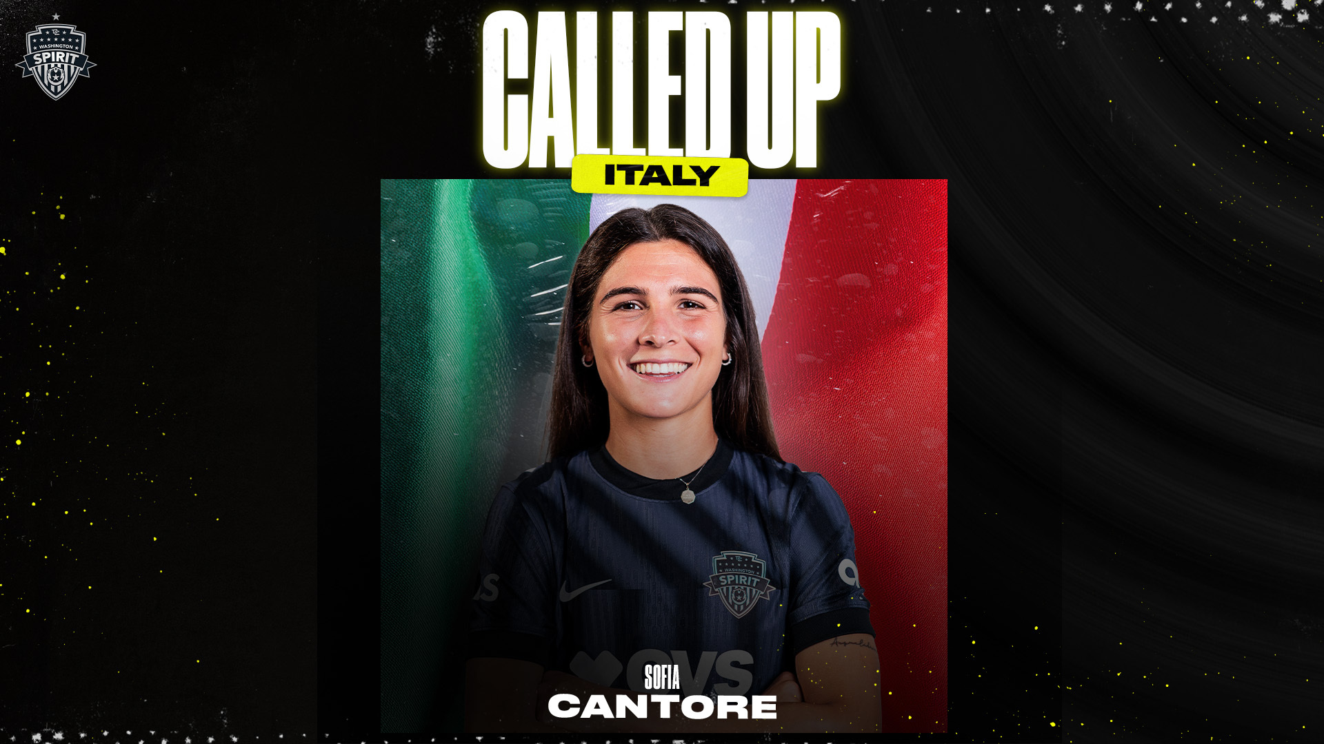 Washington Spirit Forward Sofia Cantore Called Up to Italy Women’s National Team Featured Image