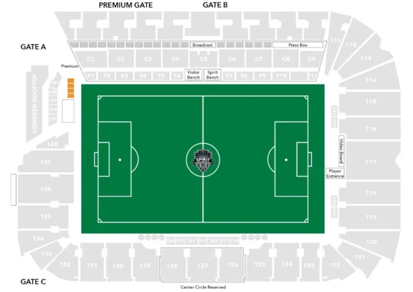 Loge Boxes Audi Stadium Seating Chart Image