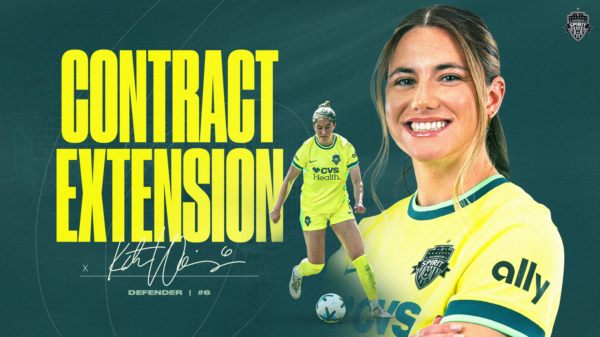Washington Spirit and Defender Kate Wiesner Agree to New Contract Featured Image
