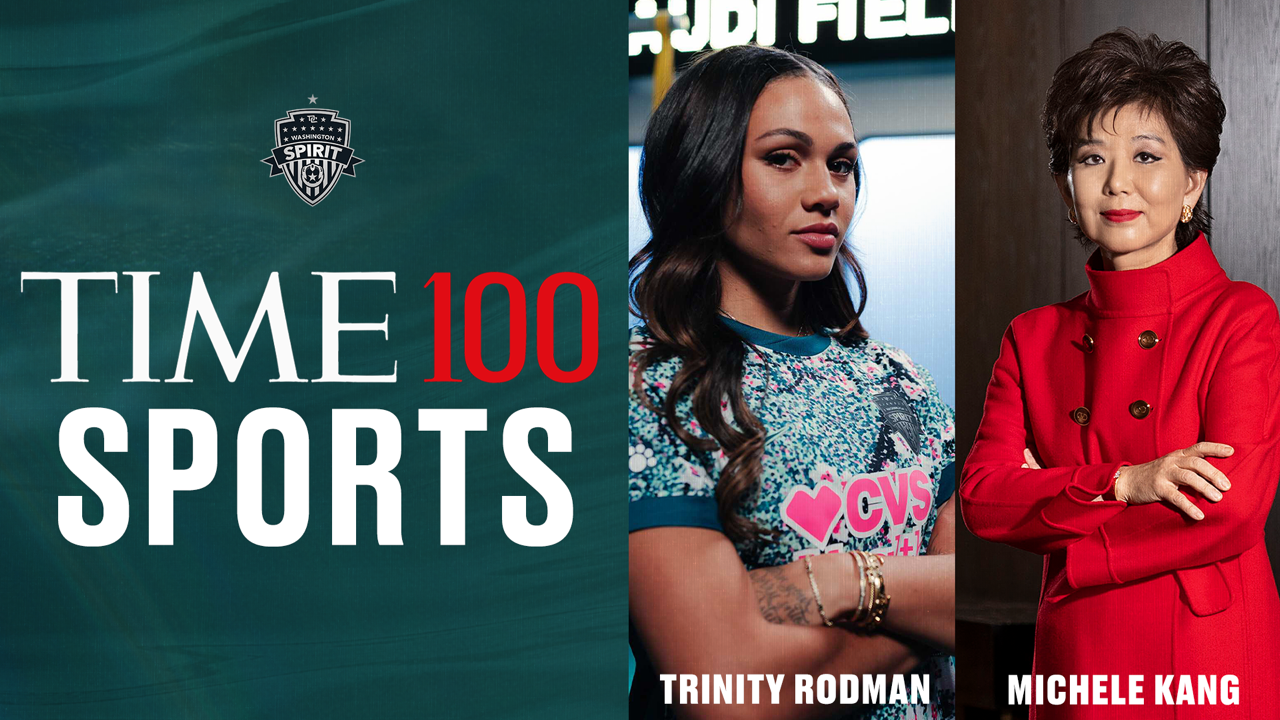Washington Spirit Star Trinity Rodman and Owner Michele Kang Named to Inaugural TIME100 Sports List Featured Image