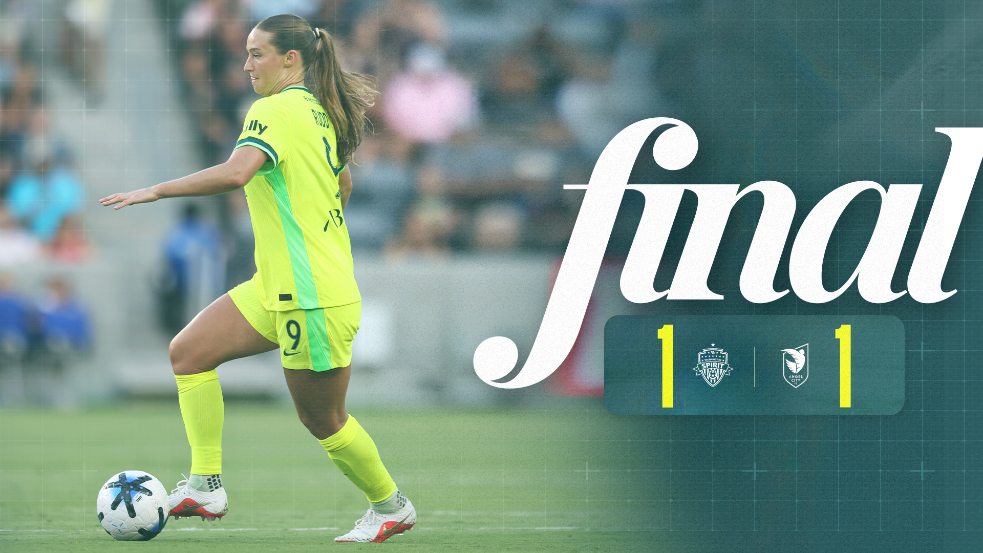 Recap: Spirit Draws Angel City Behind Trinity Rodman’s Tenth Goal of the Season Featured Image