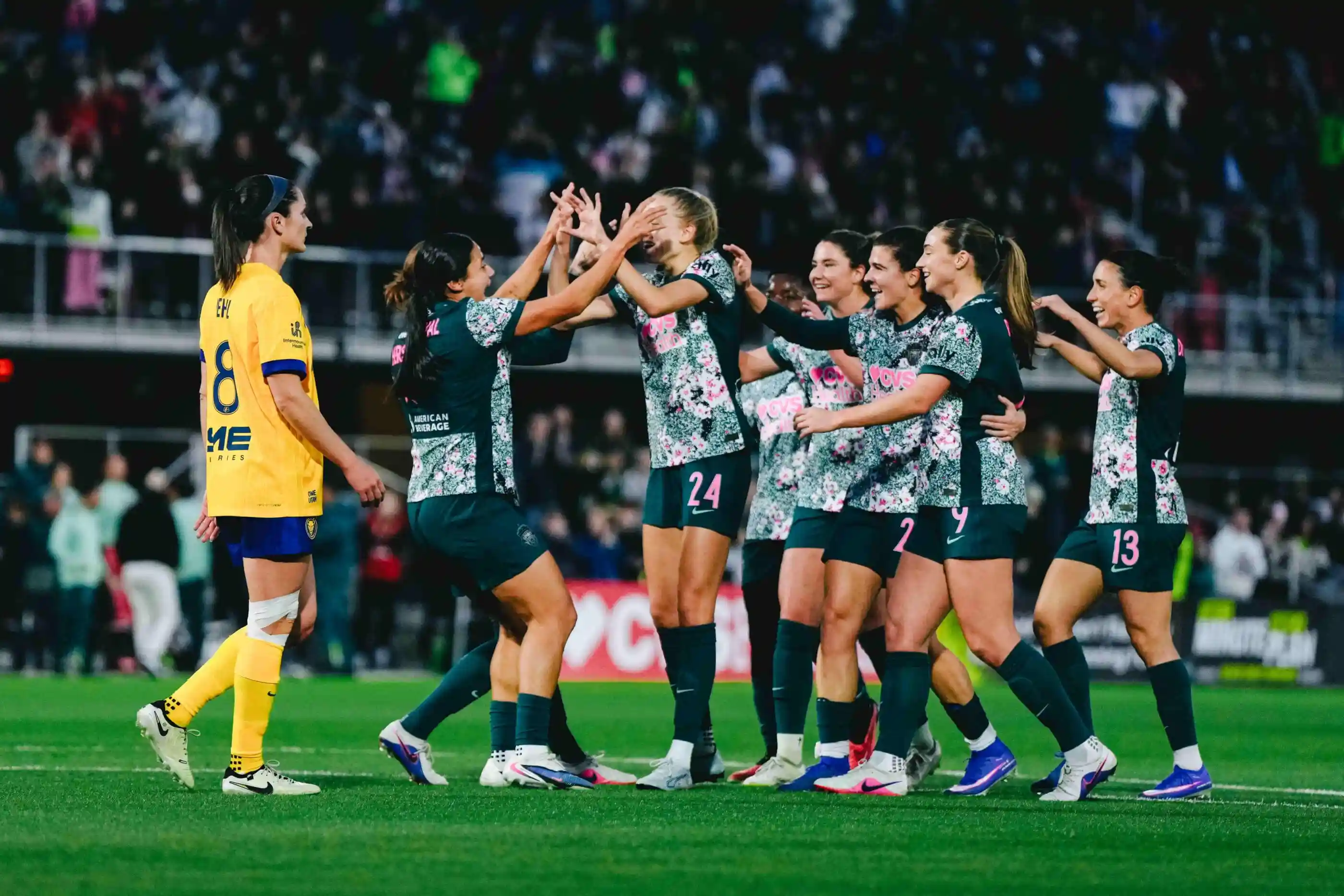 Team celebrating
