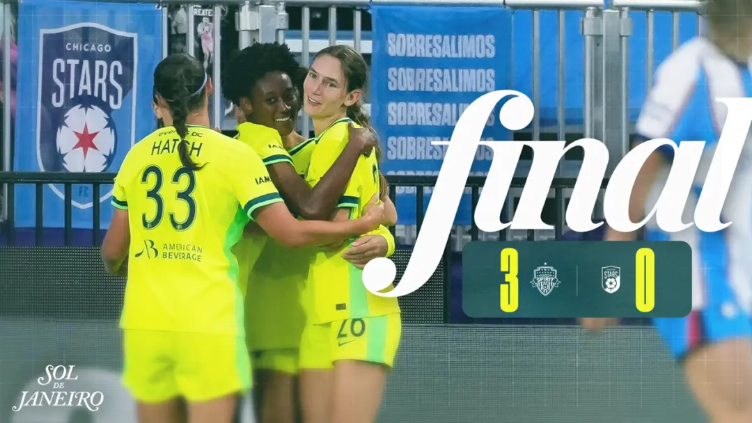 Graphic of final score 3 - 0