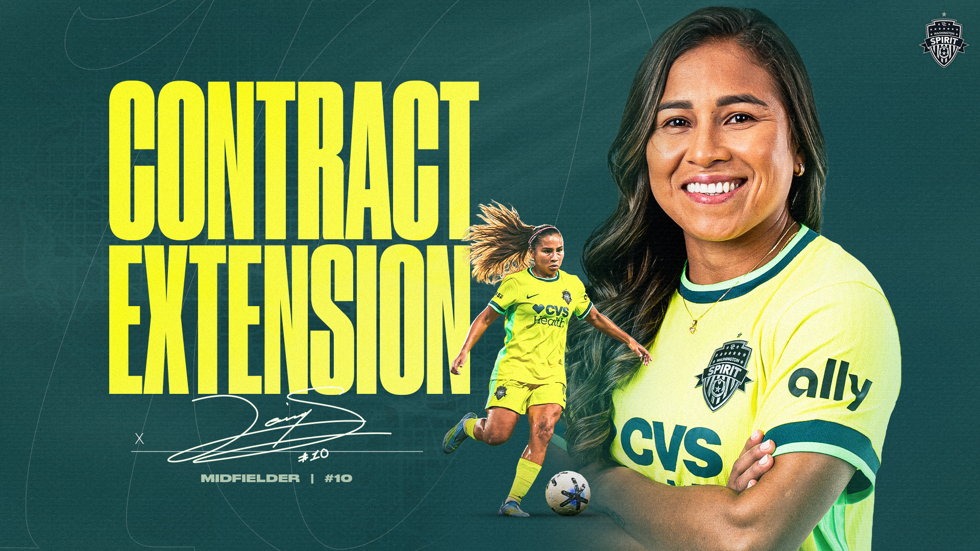Washington Spirit and Midfielder Leicy Santos Agree to New Contract Featured Image