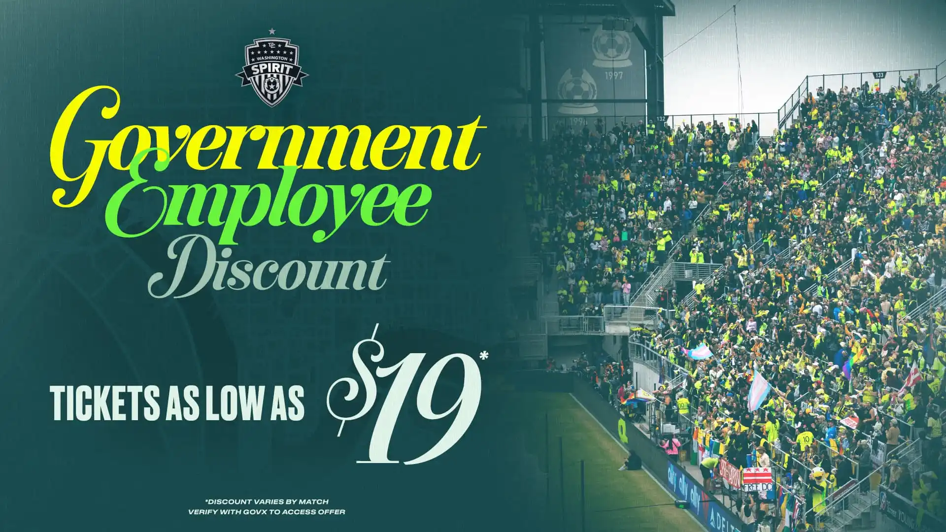 Government employee discount graphic