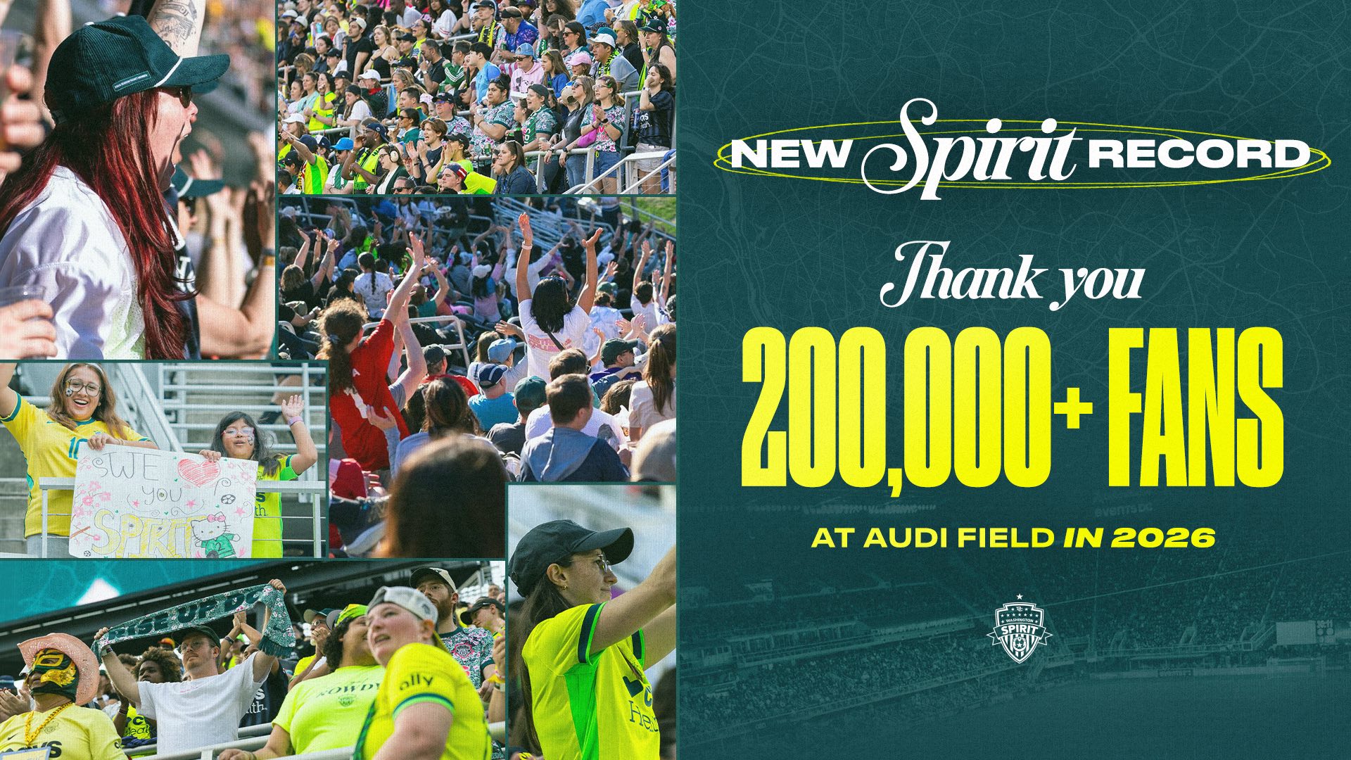 Washington Spirit Breaks Club Single Season Attendance Record With Over 200,000 Fans Featured Image